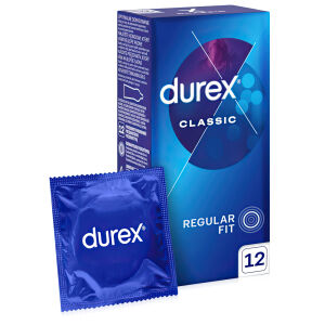 Durex Classic klasické kondómy 12 ks - 77936664
