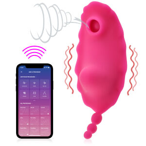 Podtlakový a vibračný masážnik do nohavičiek vibrátor ovládaný aplikáciou 9 funkcií - 70095280