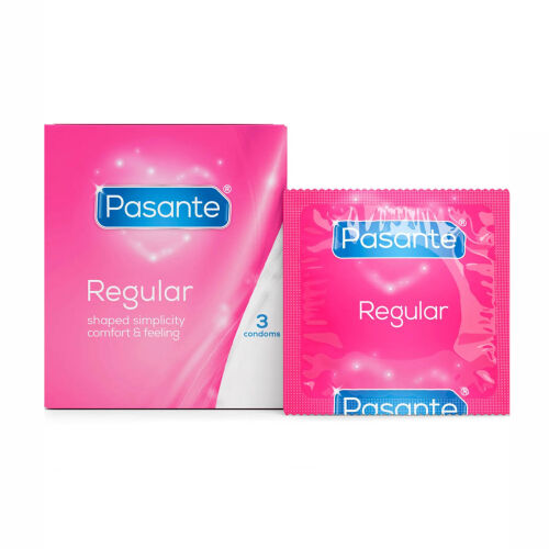 Pasante Regular klasické kondómy so zásobníkom 3 ks - 79479525