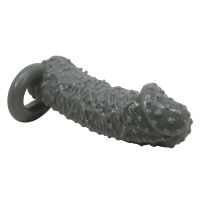 Stimulačný návlek na penis s výčnelkami a páskou na semenníky - 79707962 - 7