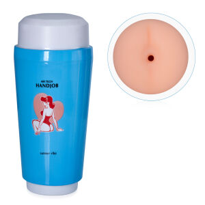 Realistický umelý vaginálny a análny masturbátor v tube - 76121652