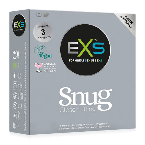 Kondóm EXS SNUG CLOSER FIT tesnejší lepšie prispôsobenie - 70501135