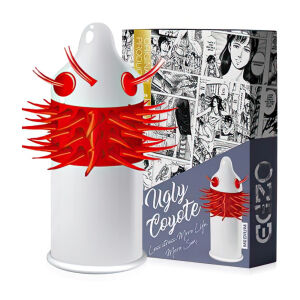 Prezervatív s výstupkami EGZO Ugly Coyote - 79623122