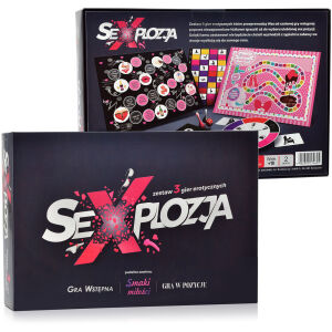 Sexplózia – súprava 3 erotických hier 18+ – predohra, chute lásky, hra polôh – 71957567
