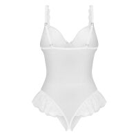 Obsessive Weddya biele body s otvoreným rozkrokom svadobná bielizeň - 75893473 - 4