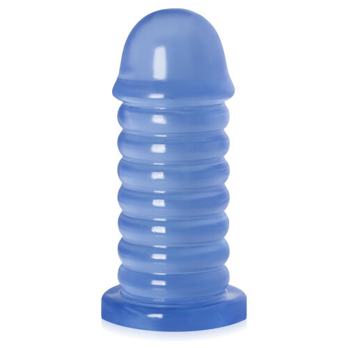 Hrubé dildo 6,5 cm priemer modrá análna zátka XXL - 71836807