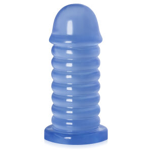Hrubé dildo 6,5 cm priemer modrá análna zátka XXL - 71836807