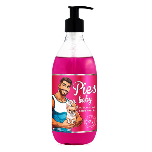 Vegánsky sprchový gél pre mužov PIES NA BABY 500 ml - 75745357