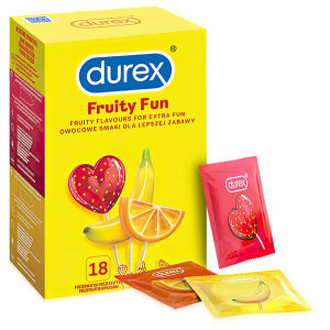 Durex Fruity Fun ochutené kondómy 18 ks - 70658233