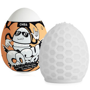 Biele gélové vajíčko masturbátor s lubrikantom pre mužov - 70203921