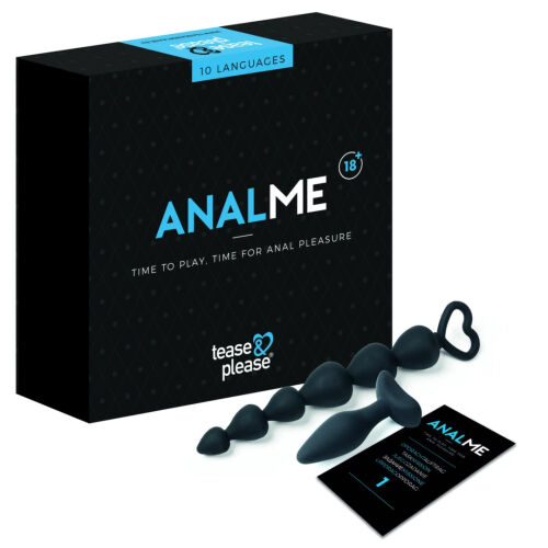 Análny set pre páry erotická hra špunt + koráliky - 74020151