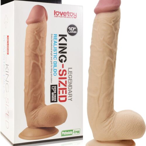 VELKÉ OBJEMNÉ REALISTICKÉ DILDO MUŽSKÝ PENIS NA PŘÍSAVCE  - 53248605