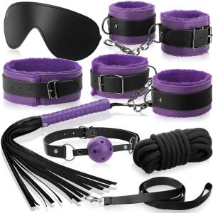 EROTICKÁ SADA SEX POMŮCEK PRO BDSM, GADGETY KE SVAZOVÁNÍ A UDĚLOVÁNÍ TRESTŮ, BONDAGE  - 72814921