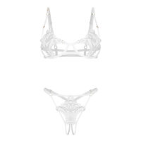Obsessive Luise Sublim luxusná biela súprava spodnej bielizne - 75763944 - 6