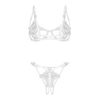 Obsessive Luise Sublim luxusná biela súprava spodnej bielizne - 75763944 - 7