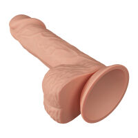 Mäkké telové realistické dildo s prísavkou 20,5 cm - 77370387 - 3