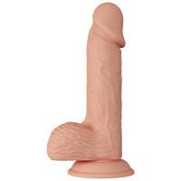 Mäkké telové realistické dildo s prísavkou 20,5 cm - 77370387 - 4