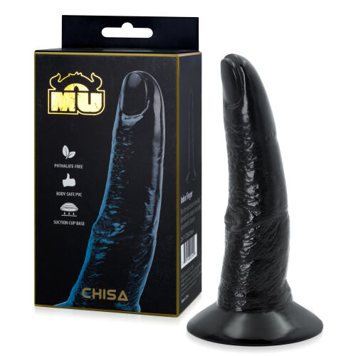 Čierne dildo fantasy Prst Titána 16 cm s prísavkou - 78467482