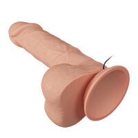 Telový realistický vibrátor penis s prísavkou a diaľkovým ovládaním - 70640419 - 5