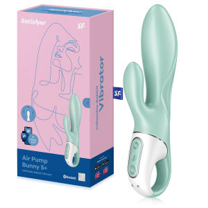 Satisfyer Air Pump Bunny 5 nafukovací vibrátor s výstupkom na klitoris - 77029607