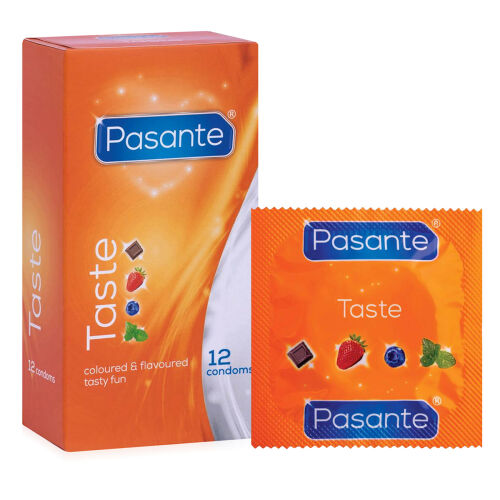 Pasante Taste ochutené kondómy 12 ks - 72532246