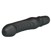 Čierny silikónový minivibrátor na batérie 10 funkcií - 79218008 - 4