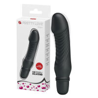 Čierny silikónový minivibrátor na batérie 10 funkcií - 79218008 - 6
