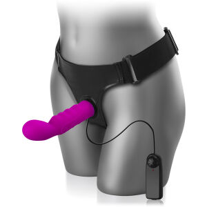 SILIKONOVÝ STRAP ON S VIBRACEMI - LBB 022041