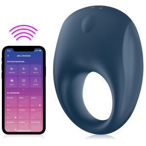 Satisfyer strong one - vibrujúci erekčný krúžok pre páry ovládaný aplikáciou - 79581284