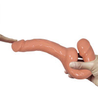 Samonosný strap on dvojité dildo pre páry pegging 25 cm - 70266474 - 4