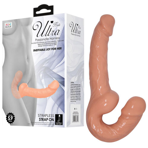 Samonosný strap on dvojité dildo pre páry pegging 25 cm - 70266474