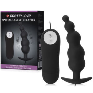 KULIČKOVÝ ANÁLNÍ KOLÍK S VIBRACEMI 12 ZPŮSOBŮ ROZKOŠE  - 79417970