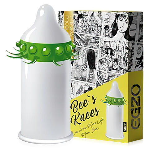 Kondóm s výstupkami EGZO Bee's Knees - 74910457