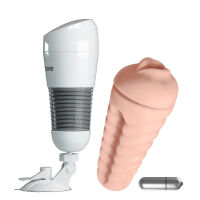 Pánsky masturbátor v tube umelá vagína s vibráciami - 74738850 - 6