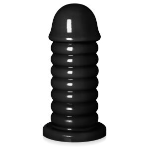 Hrubé dildo s priemerom 6,5 cm čierny análny kolík XXL - 74391794