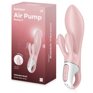 Satisfyer Air Pump Bunny 3 nafukovací vibrátor s výstupkami na klitoris - 76920535