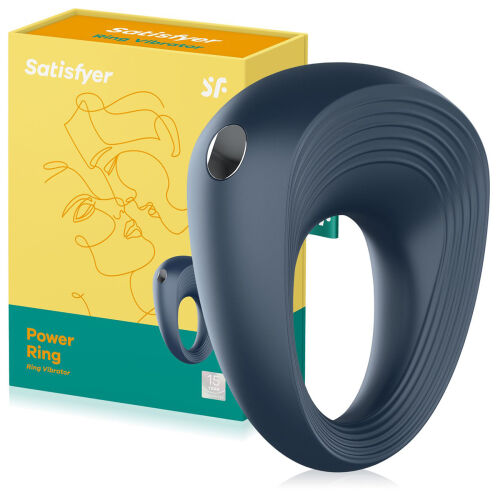 Satisfyer power ring - vibrujúci erekčný krúžok pre páry - 72832108