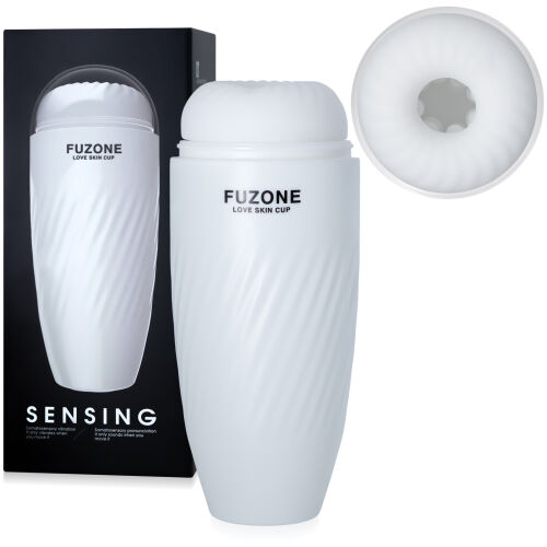 Mäkká umelá vagína v elegantnej bielej tube masturbátor - 72542874