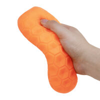 Oranžový gélový pánsky masturbátor s masážnymi guľôčkami - 78647783 - 5