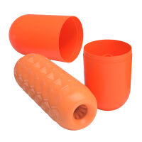 Oranžový gélový pánsky masturbátor s masážnymi guľôčkami - 78647783 - 6