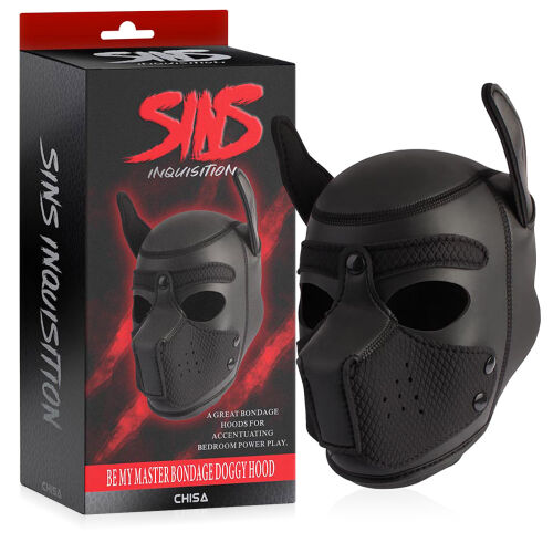 Kožená maska psa na BDSM sedenie a hranie scén - 71167820