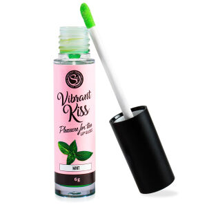 Vibrant Kiss Mint príchuť lesku na pery vibrátor v tekutine - 73321815