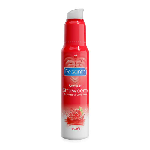 Jahodový lubrikačný gél Pasante Strawberry 75 ml - 73624647