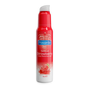 Jahodový lubrikačný gél Pasante Strawberry 75 ml - 73624647