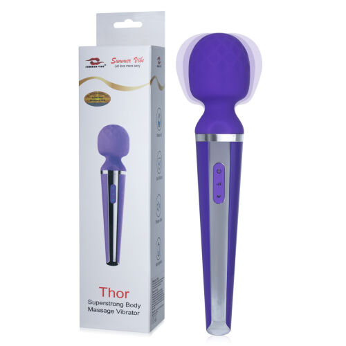 Fialový masážny prístroj WAND 20 vibrácií + 8 úrovní intenzity - 75201236