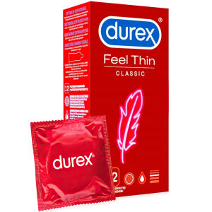 Durex Feel Thin Classic tenké kondómy 12 ks - 71681659