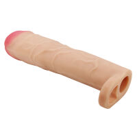 Telový realistický návlek na zväčšenie penisu + 7,6 cm - 73309188 - 4