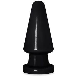 Čierna análna zátka 16,5 cm gélová análny kolík so silnou prísavkou - 71013313