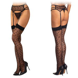 Obsessive Isinne pančuchy so vstavaným pásom S/M/L - 71700838