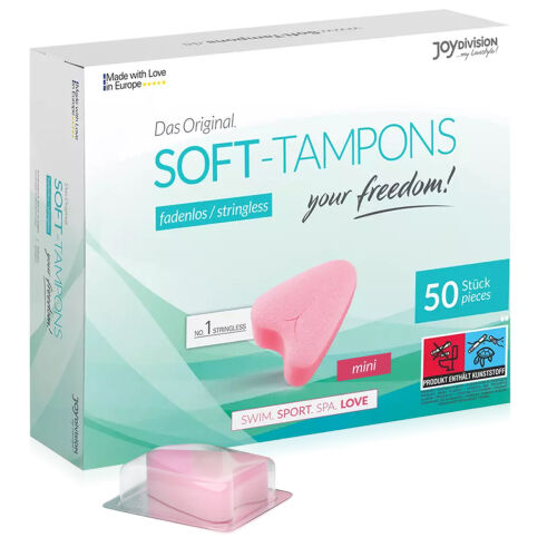 Špongové tampóny na používanie počas sexu SOFT TAMPONS MINI 50 ks -77262287